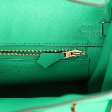 HERMÈS Hermes Birkin 25 Menthe Togo Gold Hardware | Thumbnail 9 HERMÈS Hermes Birkin 25 Menthe Togo Gold Hardware | Thumbnail 9