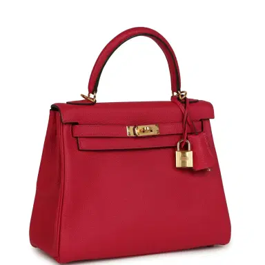HERMÈS Hermes Kelly Retourne 25 Framboise Togo Gold Hardware | Thumbnail 2 HERMÈS Hermes Kelly Retourne 25 Framboise Togo Gold Hardware | Thumbnail 2