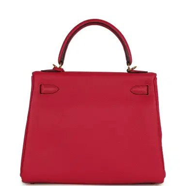 HERMÈS Hermes Kelly Retourne 25 Framboise Togo Gold Hardware | Thumbnail 4 HERMÈS Hermes Kelly Retourne 25 Framboise Togo Gold Hardware | Thumbnail 4