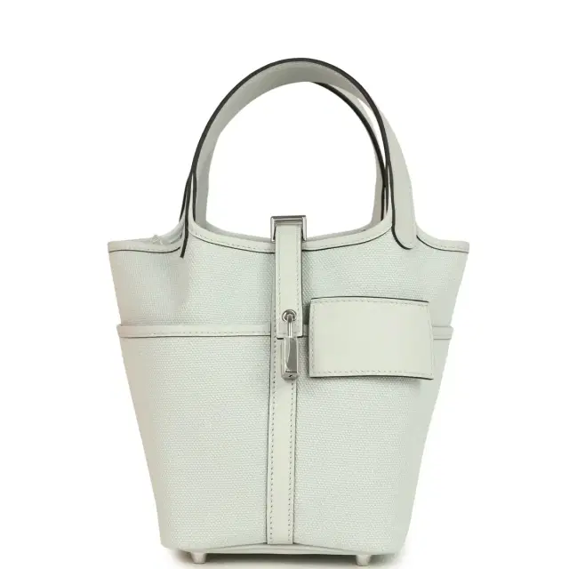 Hermes Picotin Cargo 18 Gris Platine Toile Canvas and Swift Palladium Hardware