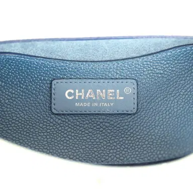 Chanel Pre-owned Chanel Perforated Messenger Bag White Caviar Silver Hardware | Thumbnail 8 Chanel Pre-owned Chanel Perforated Messenger Bag White Caviar Silver Hardware | Thumbnail 8