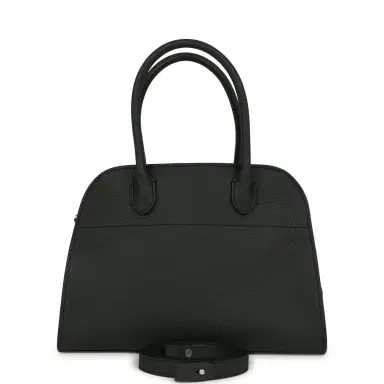 The Row The Row Soft Margaux 10 Bag Dark Pine Calfskin Silver Hardware | Thumbnail 1