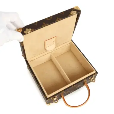 Louis Vuitton Vintage Louis Vuitton x Takashi Murakami Flower Head Jewelry Trunk Brown Multi Monogram Brass Hardware | Thumbnail 8