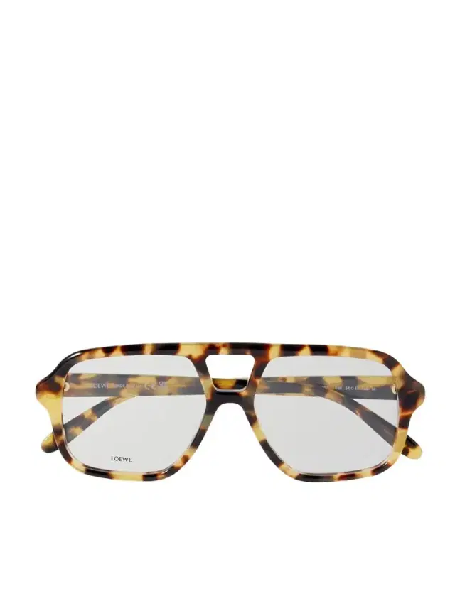 Loewe Aviator-style Tortoiseshell Acetate Optical Glasses