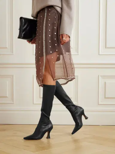 NEOUS Ran Leather Knee Boots | Thumbnail 2