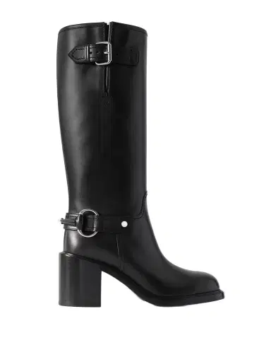 Gucci Myla Buckled Leather Knee Boots | Thumbnail 1