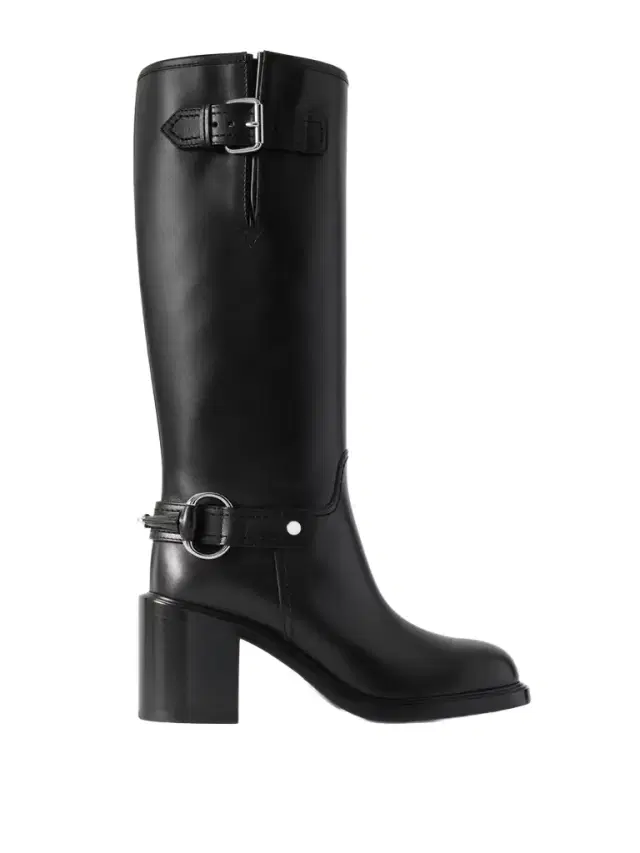 Myla Buckled Leather Knee Boots