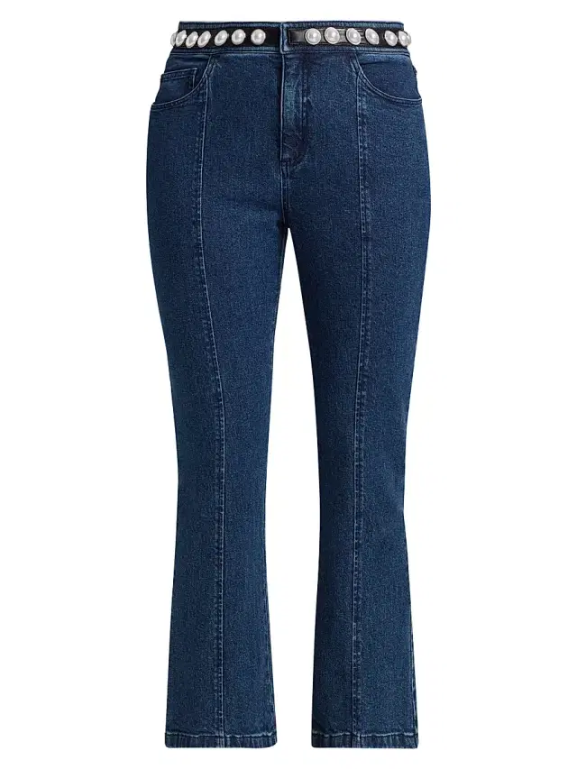 Cinq à Sept Women's Shannon Pearl-Embellished Jeans - Oceane