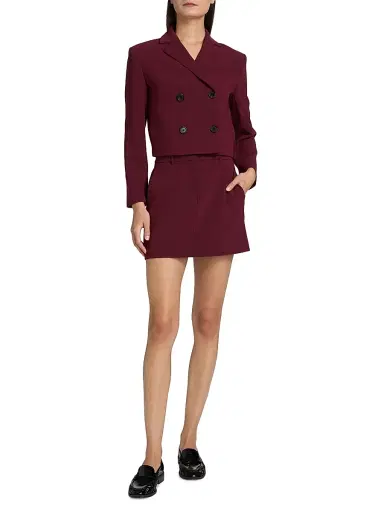 Theory Women's Trouser-Front Miniskirt | Thumbnail 2 Theory Women's Trouser-Front Miniskirt | Thumbnail 2