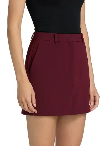 Theory Women's Trouser-Front Miniskirt | Thumbnail 4 Theory Women's Trouser-Front Miniskirt | Thumbnail 4