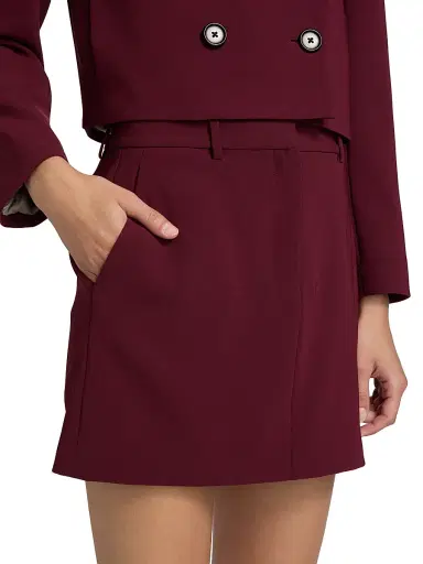 Theory Women's Trouser-Front Miniskirt | Thumbnail 6 Theory Women's Trouser-Front Miniskirt | Thumbnail 6