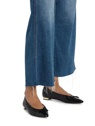Veronica Beard Women's Taylor High-Rise Wide-Leg Crop Jeans | Thumbnail 6 Veronica Beard Women's Taylor High-Rise Wide-Leg Crop Jeans | Thumbnail 6