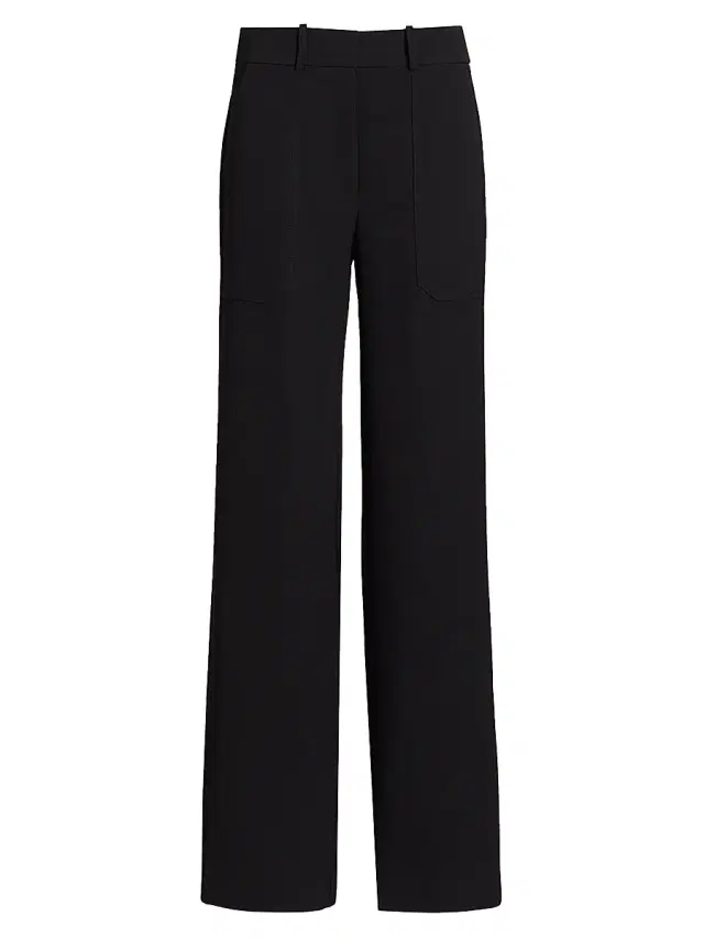 Women's Cole Seam-Front Stretch Pants - Black