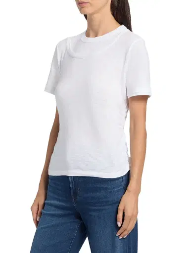 Veronica Beard Women's Damian Cotton T-Shirt | Thumbnail 4 Veronica Beard Women's Damian Cotton T-Shirt | Thumbnail 4