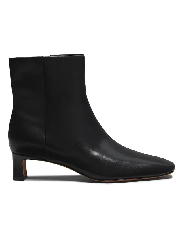 Vince Women's Harlan 40MM Leather Ankle Boots - Black