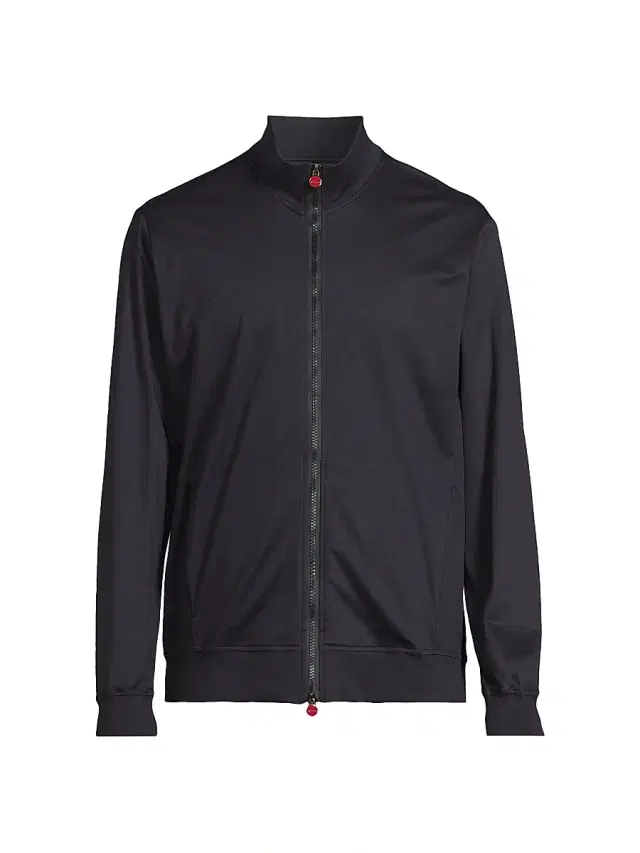 Men's Swim Cotton Jersey Jacket - Navy