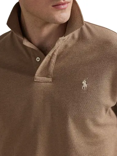 Polo Ralph Lauren Men's The Iconic Cotton Mesh Polo Shirt - Grey Cloud Heather | Thumbnail 11
