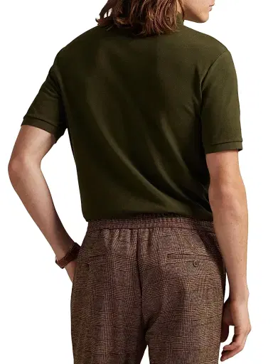 Polo Ralph Lauren Men's The Iconic Cotton Mesh Polo Shirt - Grey Cloud Heather | Thumbnail 4