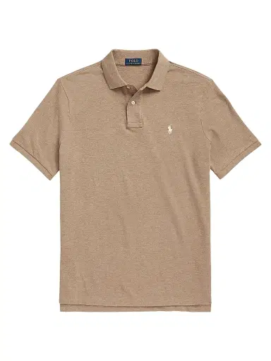 Polo Ralph Lauren Men's The Iconic Cotton Mesh Polo Shirt - Grey Cloud Heather | Thumbnail 7