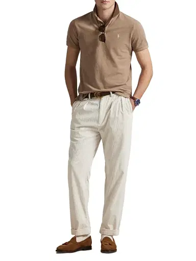 Polo Ralph Lauren Men's The Iconic Cotton Mesh Polo Shirt - Grey Cloud Heather | Thumbnail 8
