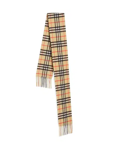 Burberry Women's Check Cashmere Scarf - Sand | Thumbnail 3 Burberry Women's Check Cashmere Scarf - Sand | Thumbnail 3
