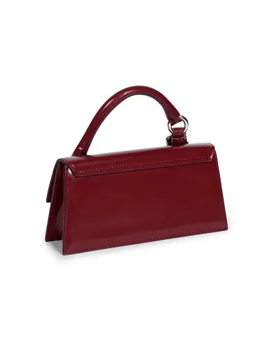 Jacquemus Women's Le Chiquito Long Leather Top Handle Bag - Burgundy | Thumbnail 4 Jacquemus Women's Le Chiquito Long Leather Top Handle Bag - Burgundy | Thumbnail 4