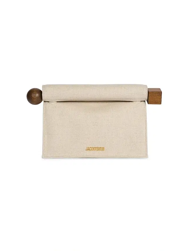 Women's La Pochette Rond Clutch - Light Greige