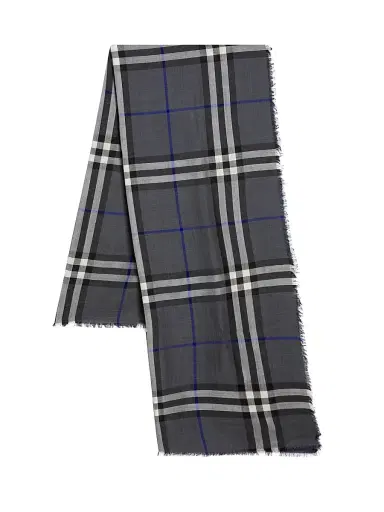 Burberry Men's Check Wool-Silk Scarf | Thumbnail 1 Burberry Men's Check Wool-Silk Scarf | Thumbnail 1