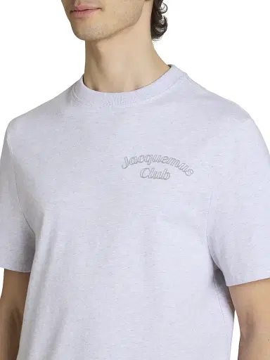 Jacquemus Men's Cotton Logo T-Shirt - Club Grey | Thumbnail 6 Jacquemus Men's Cotton Logo T-Shirt - Club Grey | Thumbnail 6