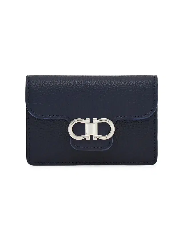 Women's Gancini Wallet - Navy Haze Optic White