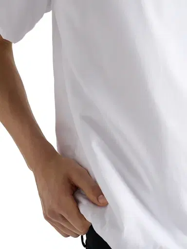 Prada Men's Padded Cotton T-Shirt - White | Thumbnail 5