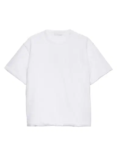 Prada Men's Padded Cotton T-Shirt - White | Thumbnail 1