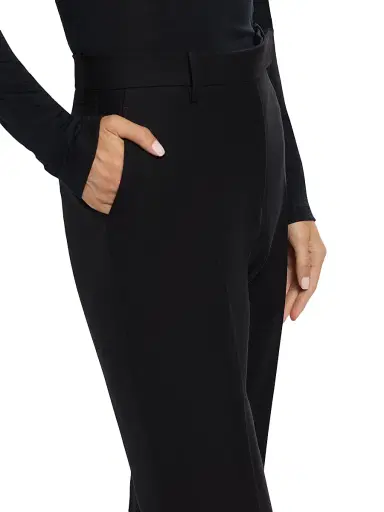 Tom Ford Women's Wool-Blend Straight-Leg Pants - Black - Size 12 | Thumbnail 6 Tom Ford Women's Wool-Blend Straight-Leg Pants - Black - Size 12 | Thumbnail 6