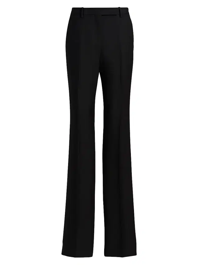 TOM FORD Women's Wool-Blend Straight-Leg Pants - Black