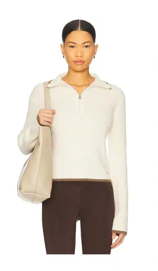 P.E Nation Ignite Zip Neck Knit Sweater