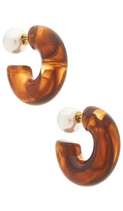 Luv AJ The Tortoise Noemi Hoop Earrings
