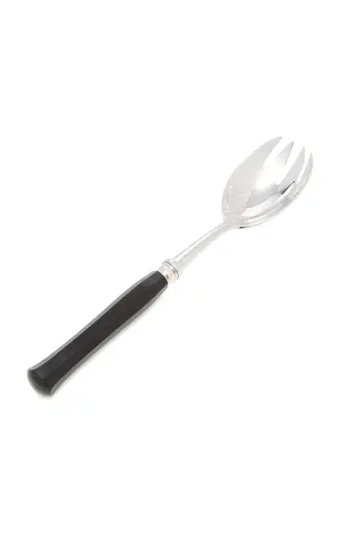 Alain Saint-Joanis Riviera Silver-Plated Ebony Salad Set - Black | Thumbnail 2
