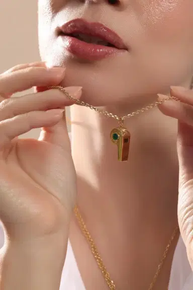Anita Ko Colombian Emerald Whistle Necklace | Thumbnail 3