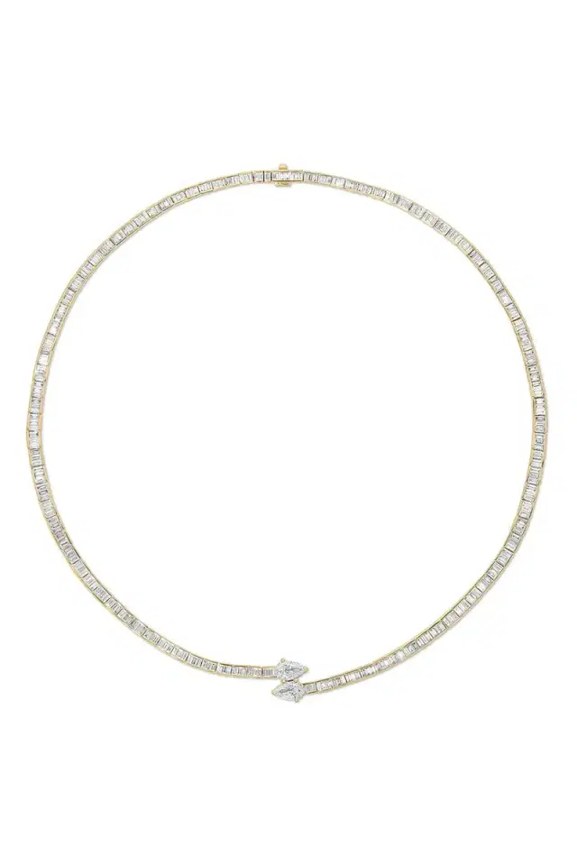 Diamond Saturn Choker Necklace