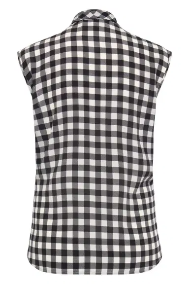 MAISON COMMON Gingham Button Front Blouse | Thumbnail 3