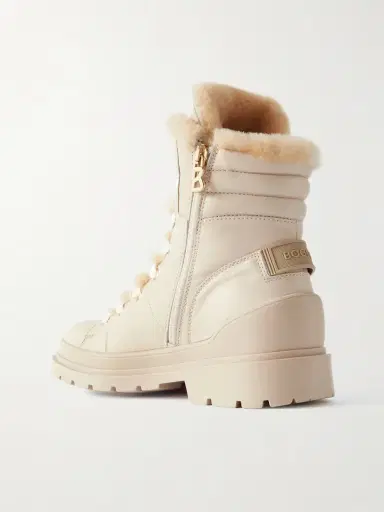Bogner St. Moritz Embellished Shearling-lined Leather Ankle Boots | Thumbnail 3
