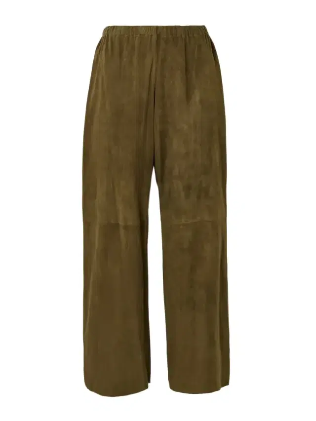 Olan Suede Wide-leg Pants