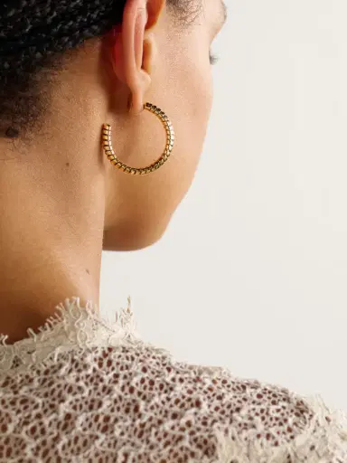 Marina B Trisolina Small 18-karat Gold Hoop Earrings | Thumbnail 2 Marina B Trisolina Small 18-karat Gold Hoop Earrings | Thumbnail 2