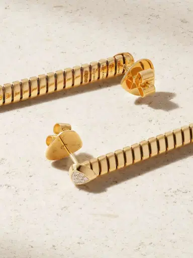 Marina B Trisolina 18-karat Gold Diamond Earrings | Thumbnail 3