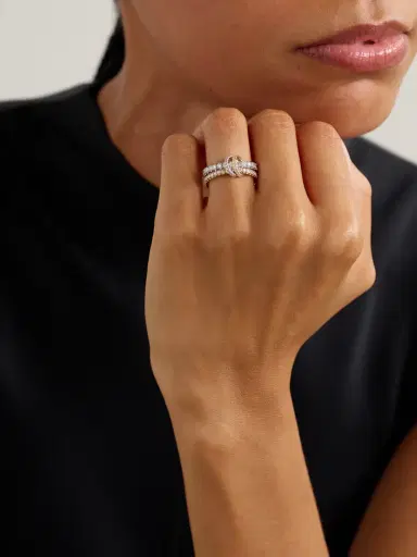 Spinelli Kilcollin Cadence 18-karat White And Yellow Gold Diamond Ring | Thumbnail 2