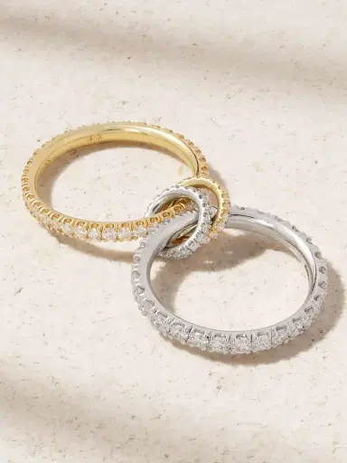 Spinelli Kilcollin Cadence 18-karat White And Yellow Gold Diamond Ring | Thumbnail 3