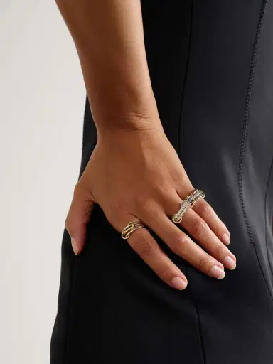 Spinelli Kilcollin Cadence 18-karat White And Yellow Gold Diamond Ring | Thumbnail 5