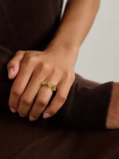 Irene Neuwirth Botanical 18-karat Gold Beryl Ring | Thumbnail 2