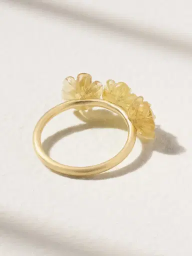 Irene Neuwirth Botanical 18-karat Gold Beryl Ring | Thumbnail 3