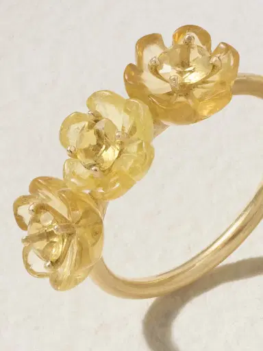 Irene Neuwirth Botanical 18-karat Gold Beryl Ring | Thumbnail 4